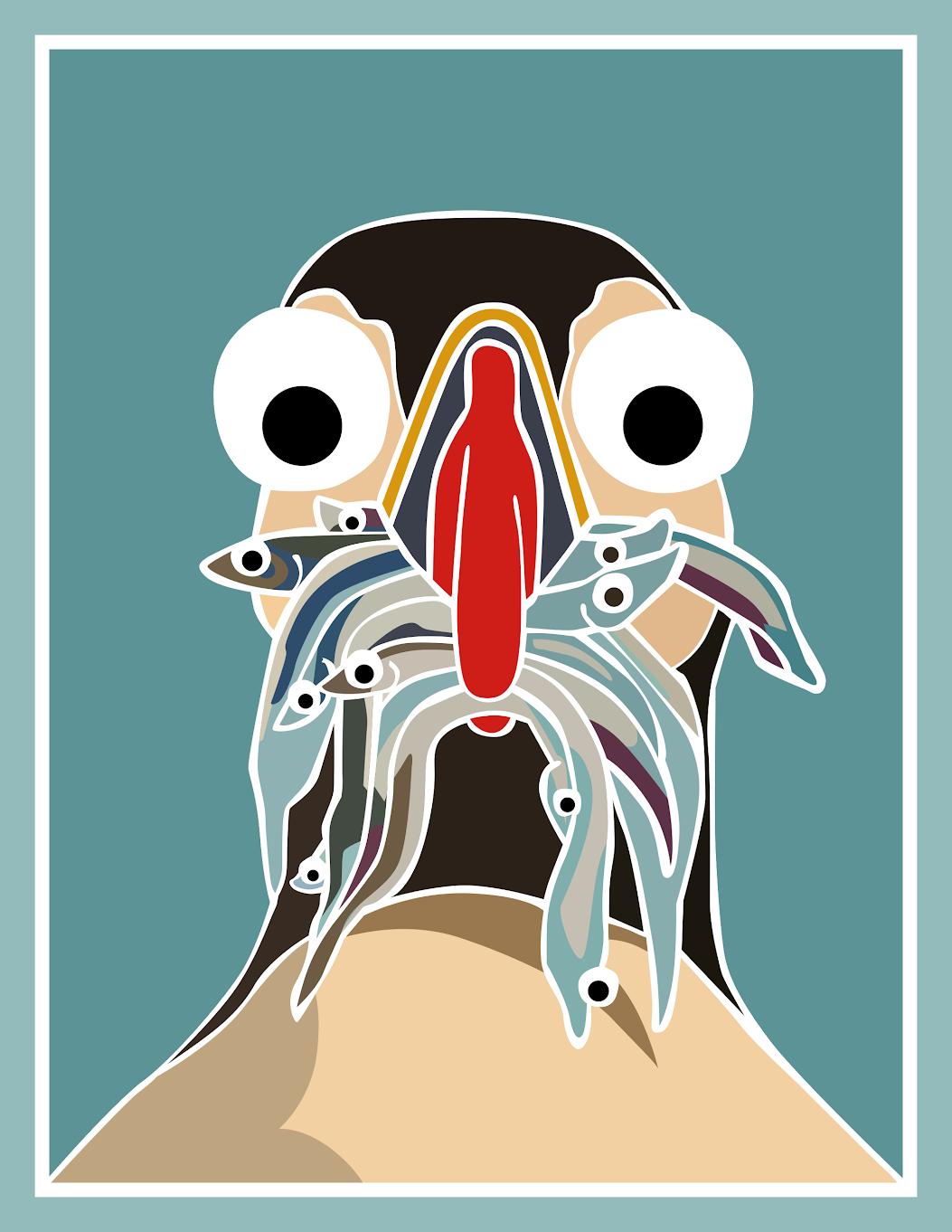 Puffin A4 Print