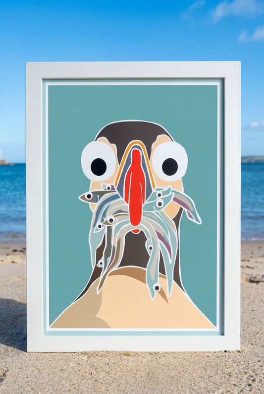 Puffin A4 Print