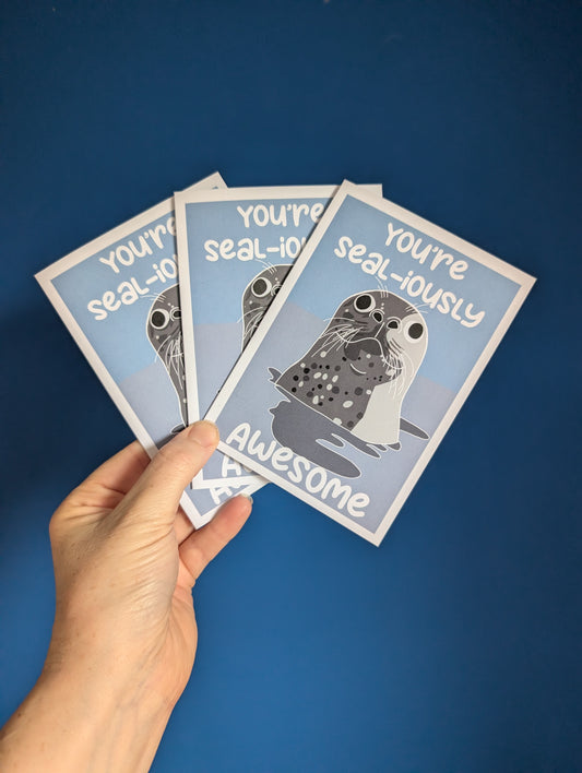 Silly seal card