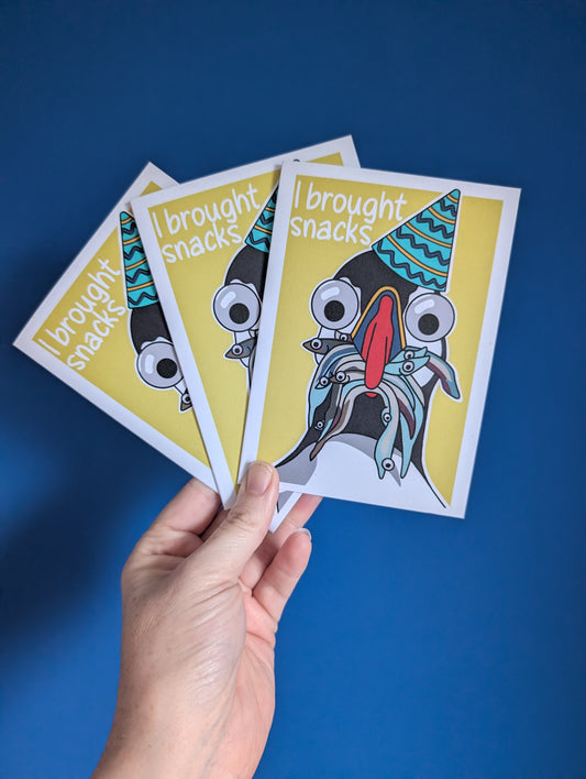 Birthday puffin card