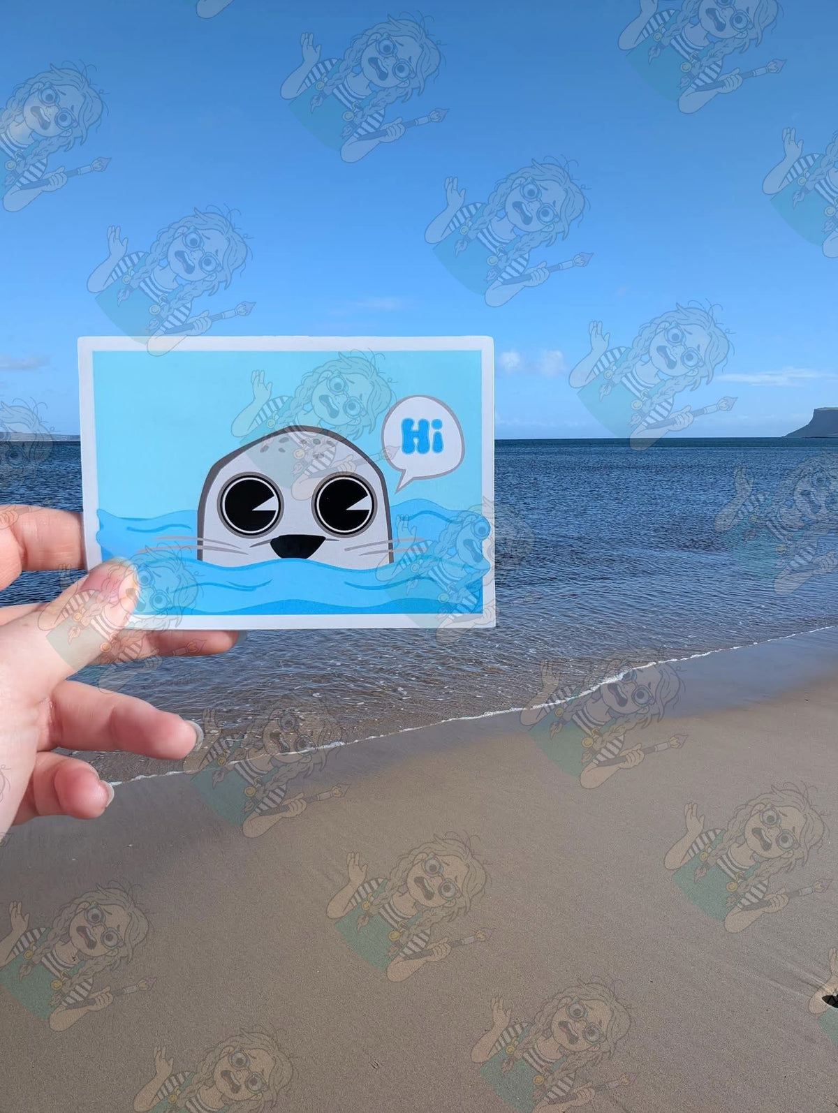 Peekaboo seal Sticker
