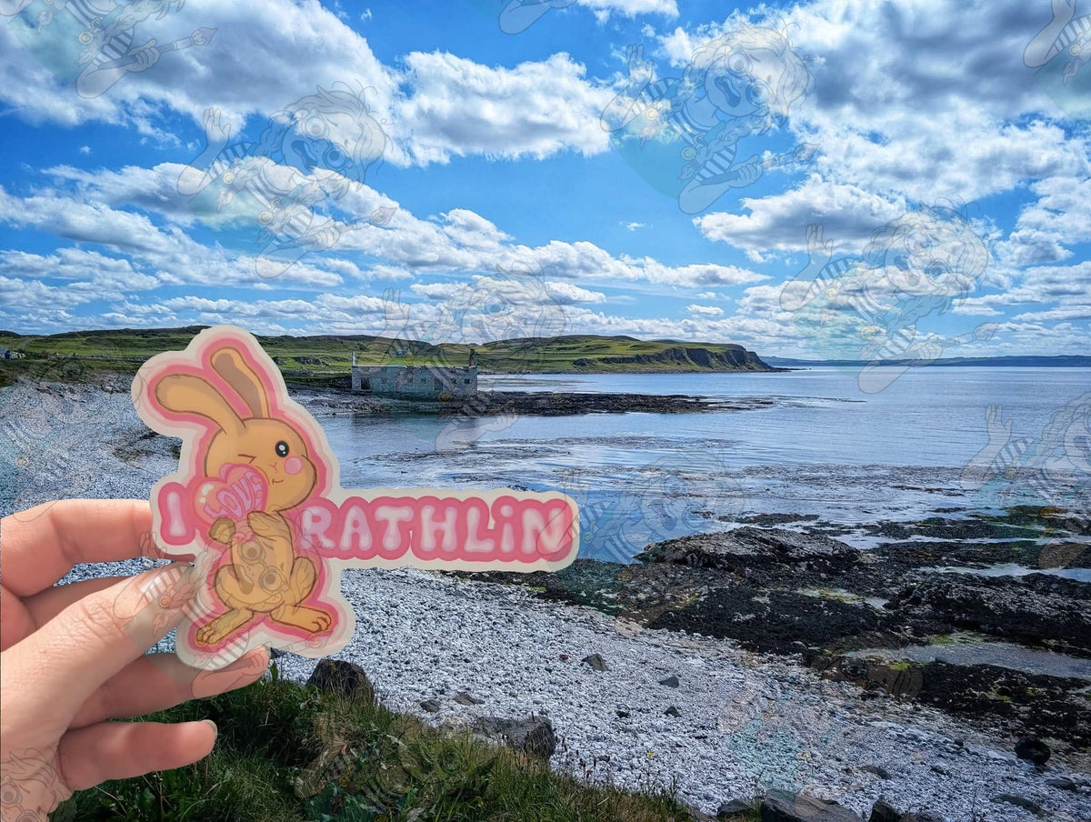 Golden hare of Rathlin Sticker