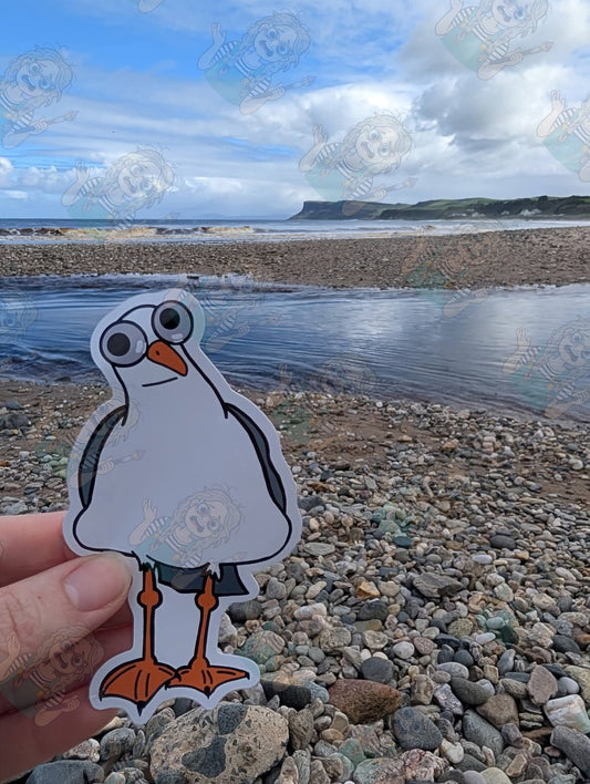 Derpy Seagull Sticker